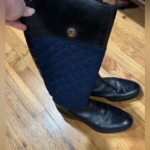 GUC Tory Burch quilted boots
